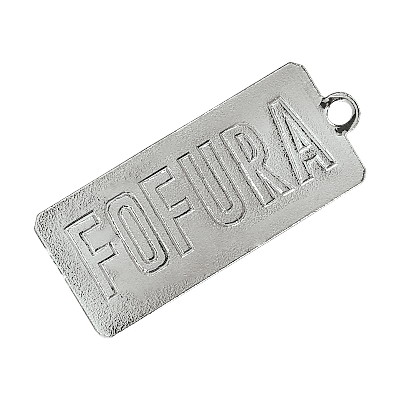 Medalha Retangular Fofura - 14x31mm